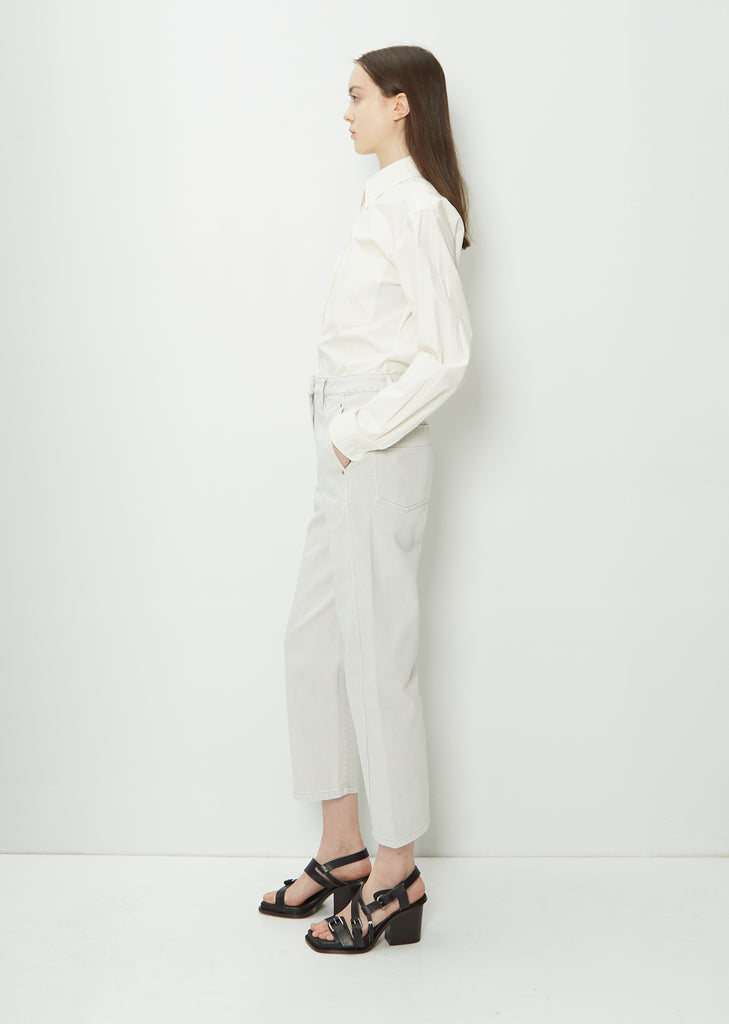 Denim Twisted Pant — Denim Snow Grey