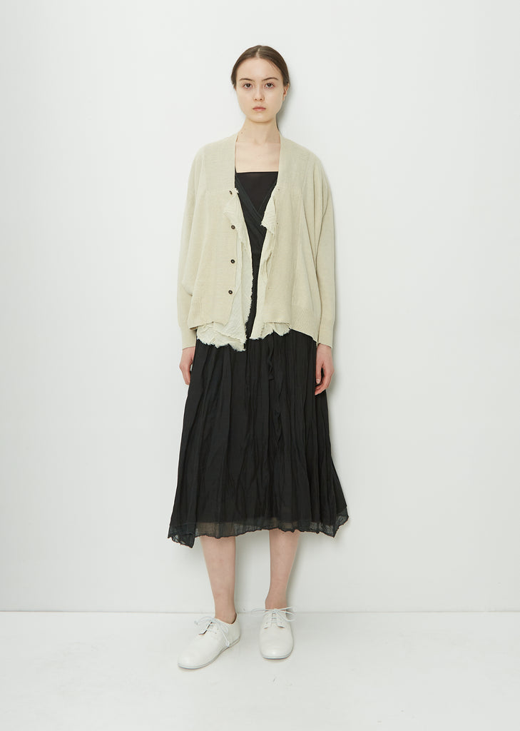 Botanical Dye Cardigan Knit — Natural