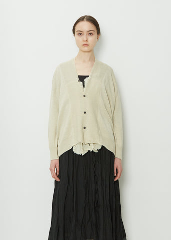 Botanical Dye Cardigan Knit — Natural