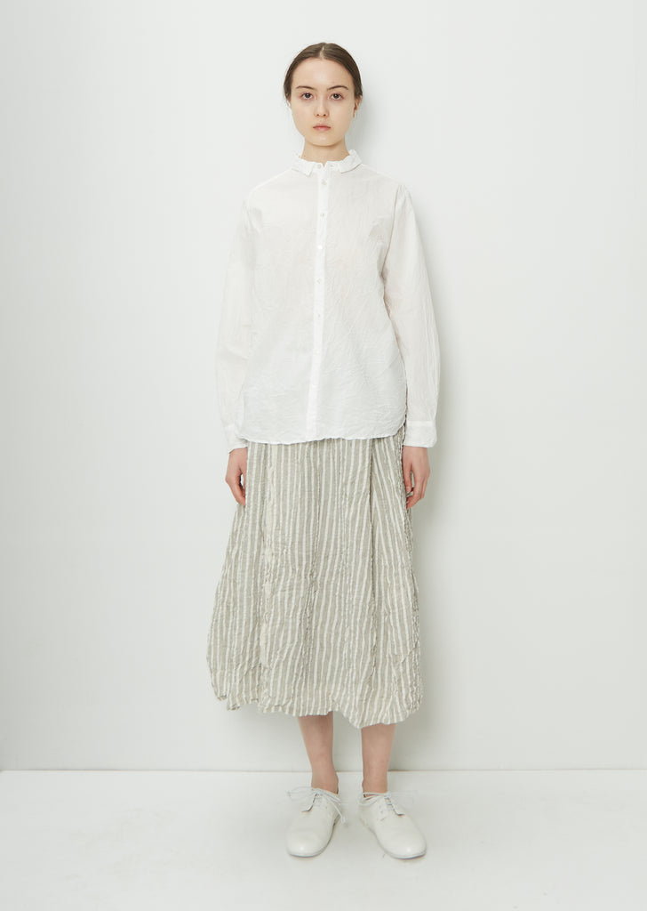 Classic Wrinkle Blouse — White