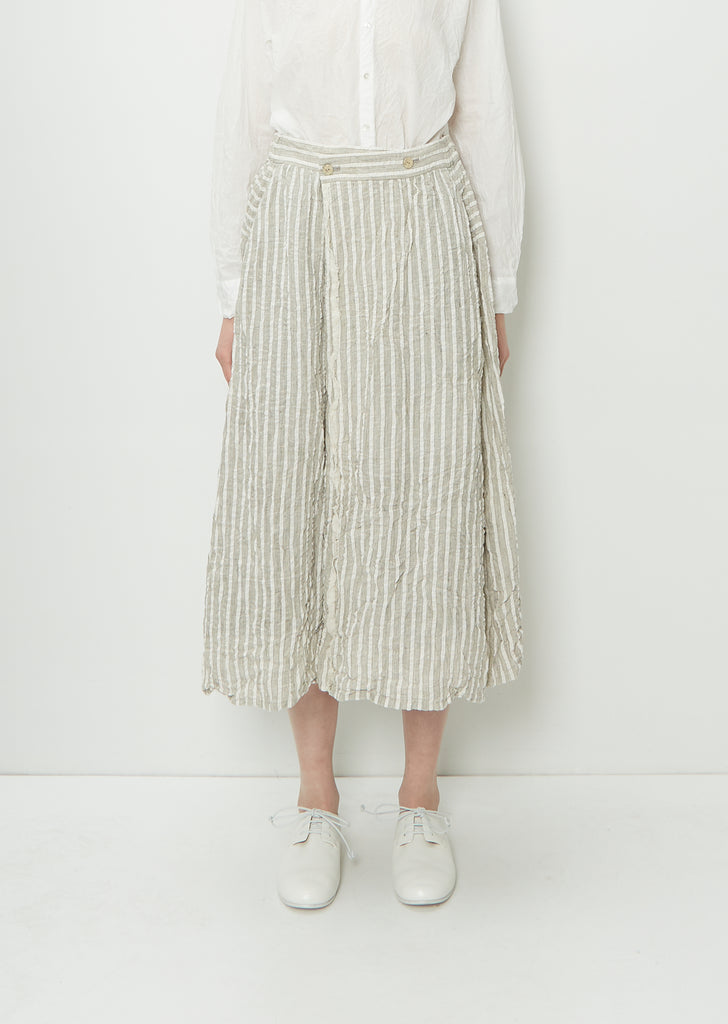 Stripe Wrap Skirt