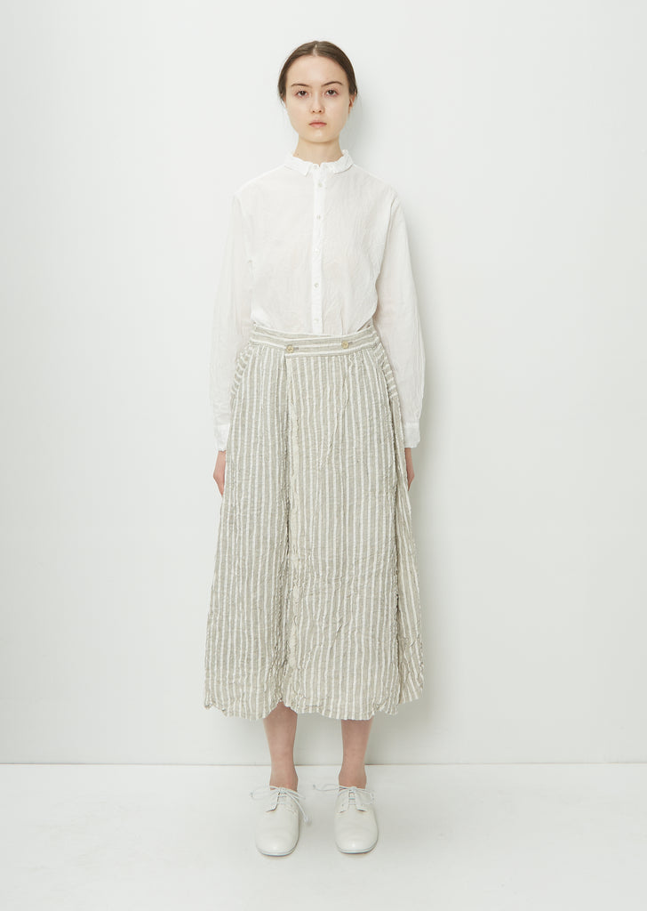Stripe Wrap Skirt