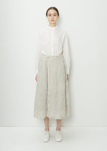 Stripe Wrap Skirt