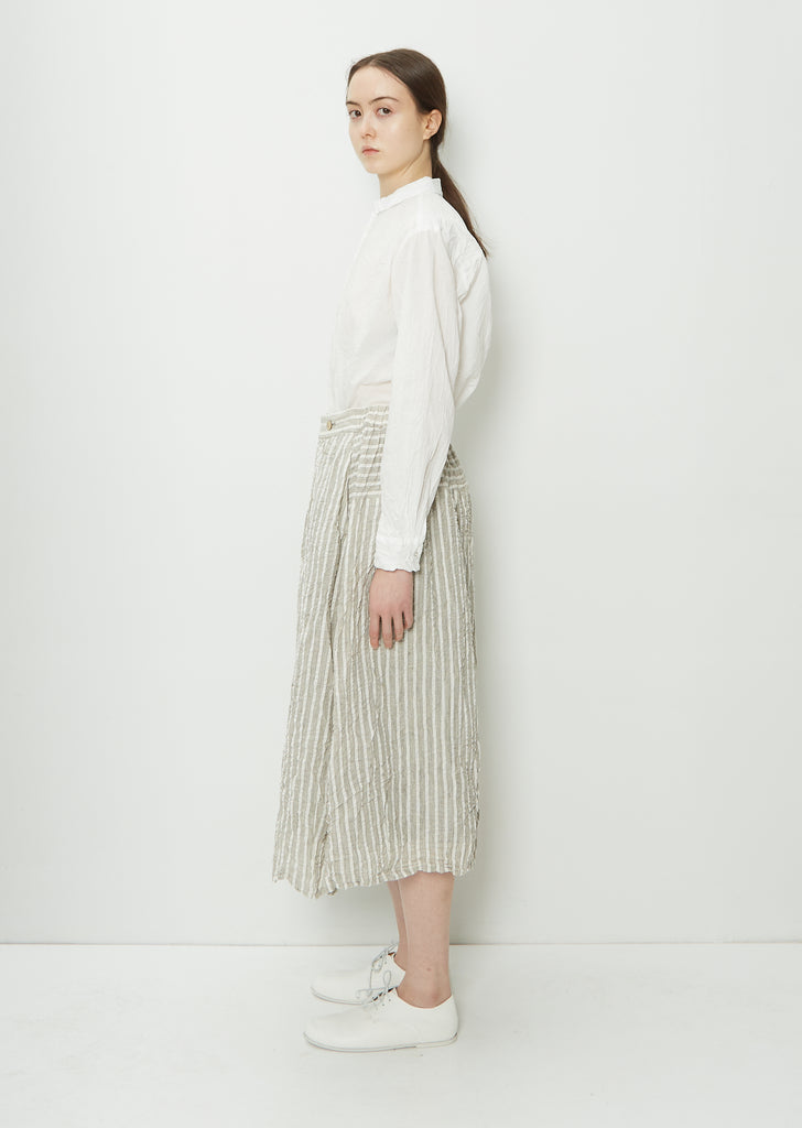 Stripe Wrap Skirt