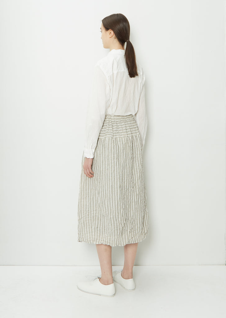 Stripe Wrap Skirt