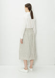 Stripe Wrap Skirt