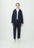 Cotton Linen Denim Pants — Indigo