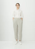 Stripe Linen Cotton Easy Pant