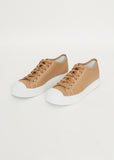 Folk Leather Sneaker — Sahara