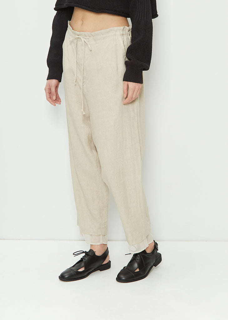 Oxford Leather Sandals — Black