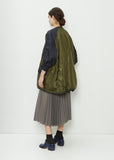 Quilted Blouson Wool Blend Jacket — Khaki