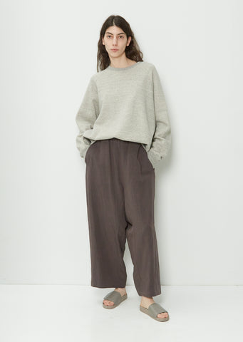 Linen Blend Wide Pant