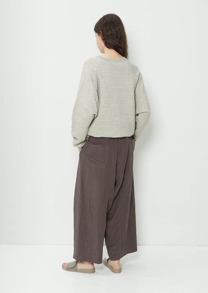 Linen Blend Wide Pant