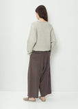 Linen Blend Wide Pant