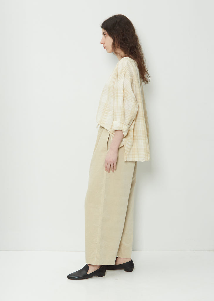 Cotton Velvet Wide Pants