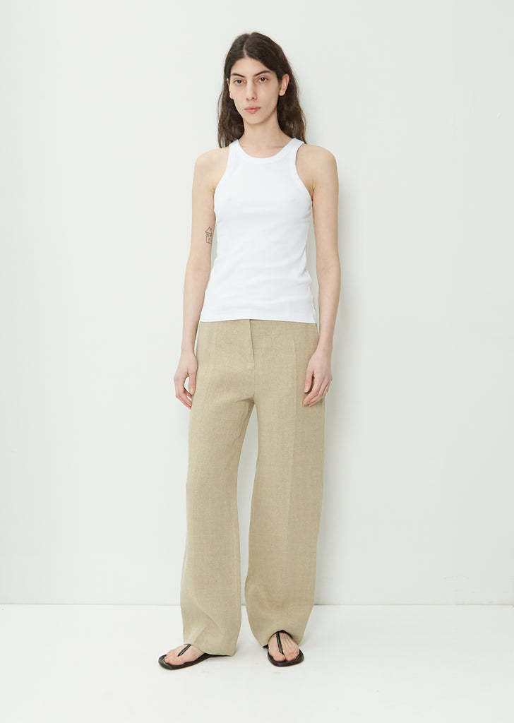 Curved Rib Tank — White