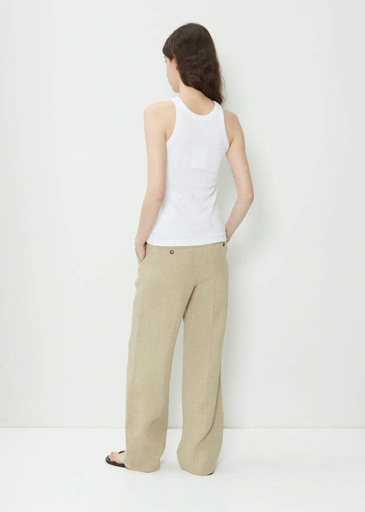 Curved Rib Tank — White