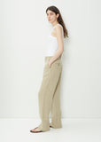 Mid-Waist Straight Trousers
