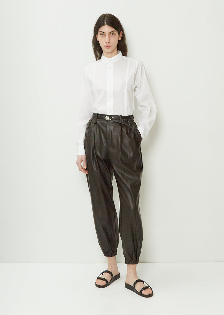 Figure Faux Leather Pants