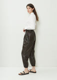Figure Faux Leather Pants
