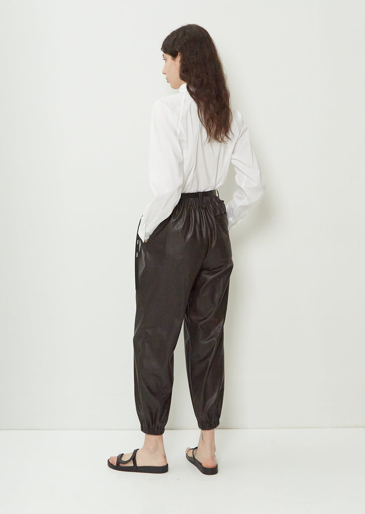 Figure Faux Leather Pants