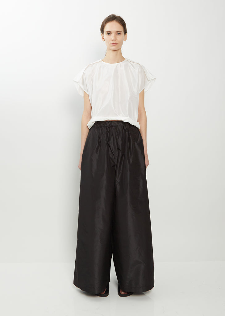 Purl Very Wide Silk Pant — Black