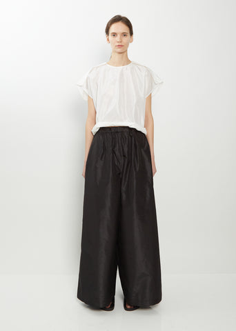 Purl Very Wide Silk Pant — Black