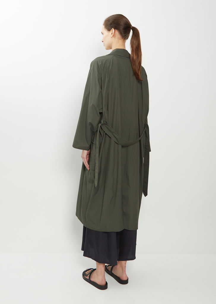 Oversized Poly Blend Trench Coat