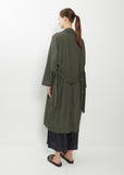 Oversized Poly Blend Trench Coat