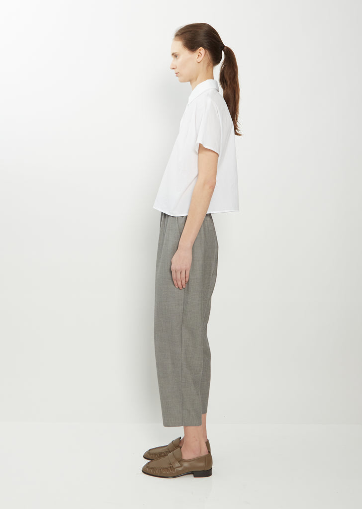 Wool Carrot Pants