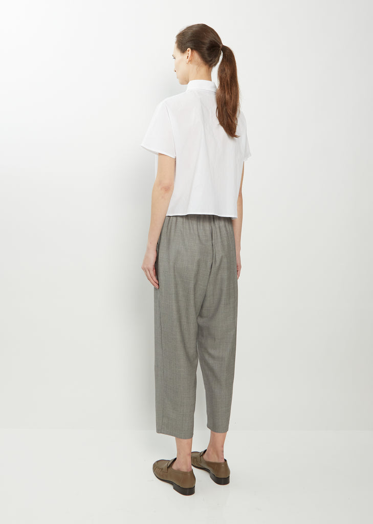 Wool Carrot Pants