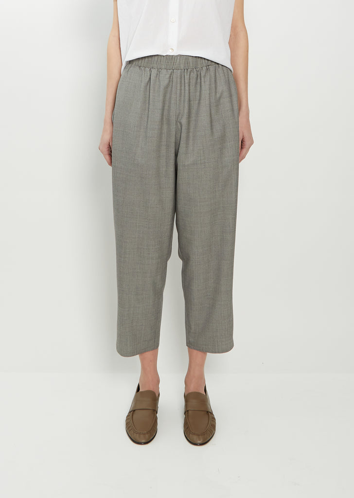 Wool Carrot Pants