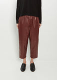 Leather Carrot Pants