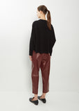 Leather Carrot Pants