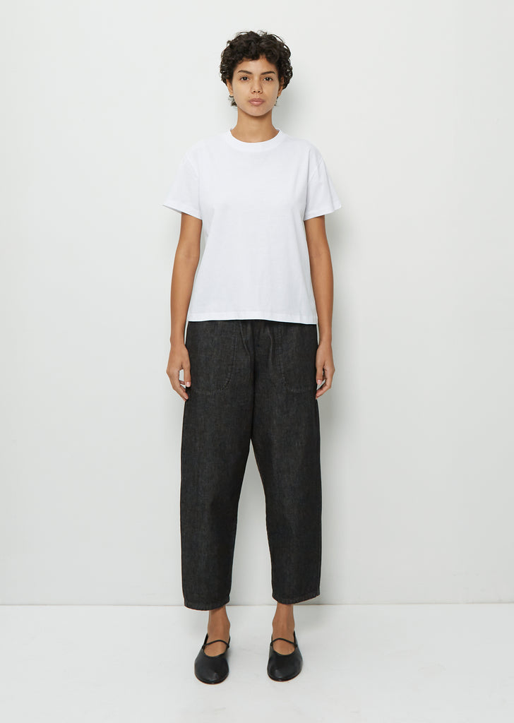 Denim Easy Pants — Black Denim