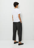 Denim Easy Pants — Black Denim