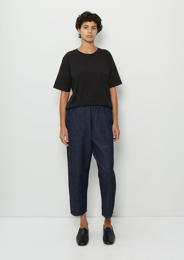 Denim Easy Pants — Dark Indigo