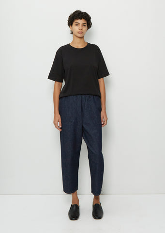 Denim Easy Pants — Dark Indigo