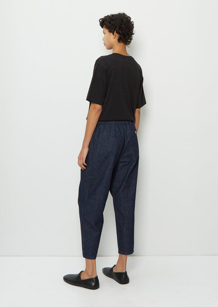 Denim Easy Pants — Dark Indigo
