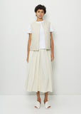 Insulation Nylon Vest — Ivory