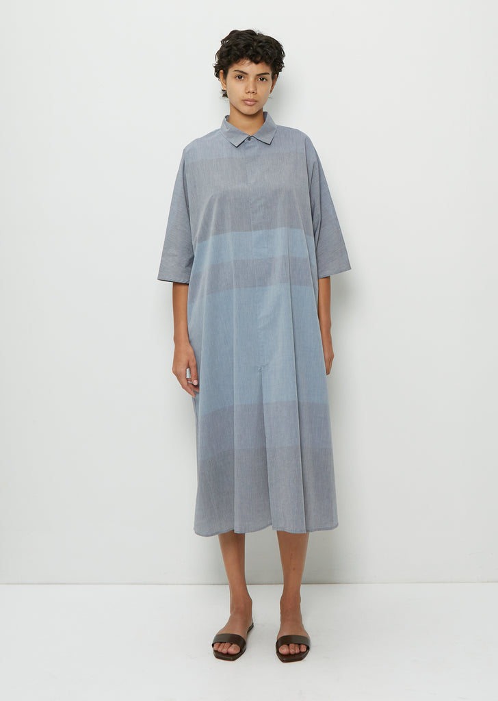 Adria Cotton Dress — Navy