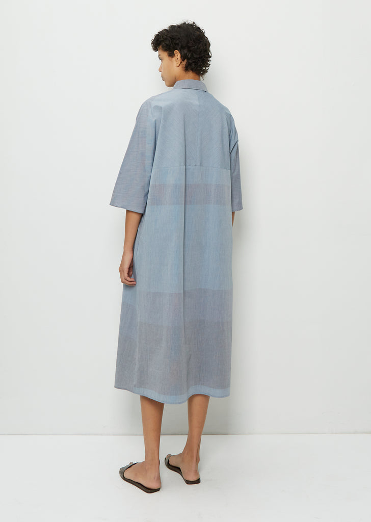 Adria Cotton Dress — Navy