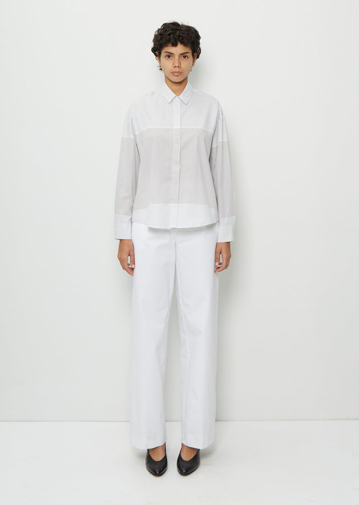 Travel Cotton Blouse — Sepia