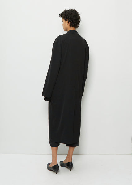 【SACRA】VISCOSE LINEN SATIN COAT