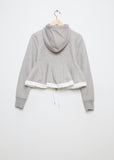 Sponge Cotton Poly Sweat Hoodie — Light Grey