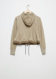 Sponge Cotton Poly Sweat Hoodie — Light Khaki