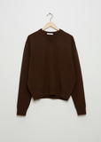 Unisex V-Neck Wool Jumper — Wood