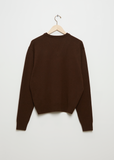 Unisex V-Neck Wool Jumper — Wood