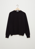 Unisex Lambswool Crewneck — Black