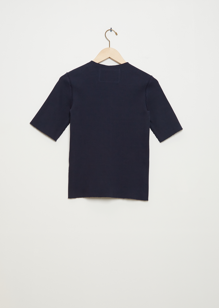 Fitted Jersey Tee — Navy